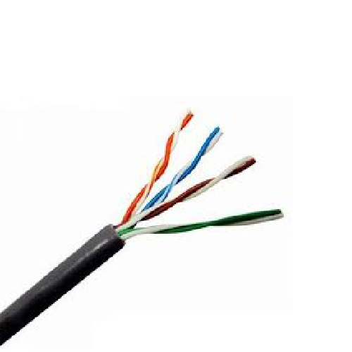 CABLE UTP CAT5E EXTERIOR X METRO, NEGRO, CCA